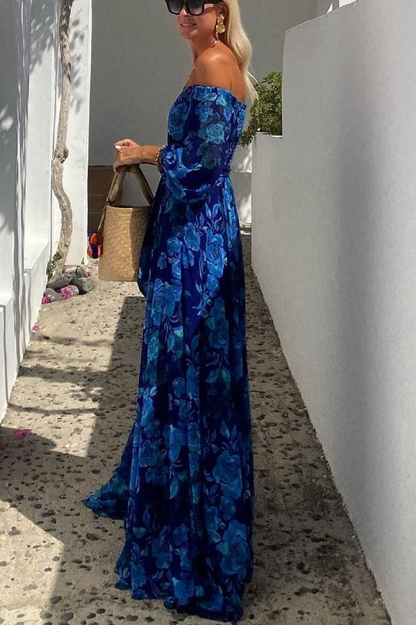 Covernorth Women’s Off-The-Shoulder Floral Maxi Dress