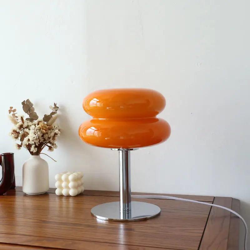 Retro Mushroom Glass Table Lamp