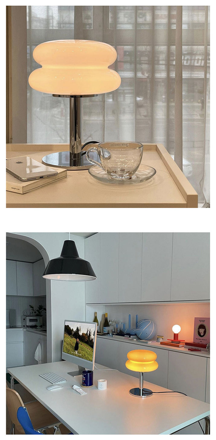 Retro Mushroom Glass Table Lamp