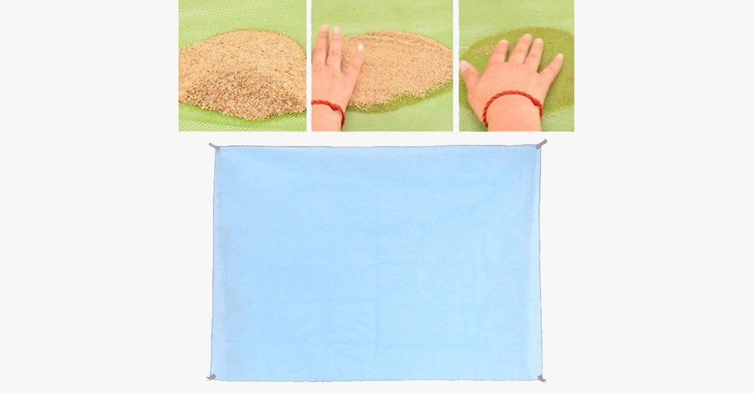 Sand-Free Beach Mat | Magic Sieve, Durable Multipurpose | Camping, Hiking, Picnic