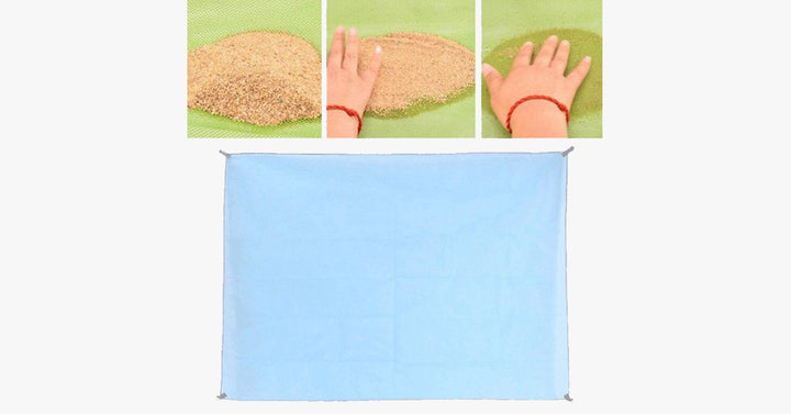 Sand-Free Beach Mat | Magic Sieve, Durable Multipurpose | Camping, Hiking, Picnic