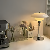 Curved Tiered Table Lamp | Dimmable Warm Light | Bedroom & Study