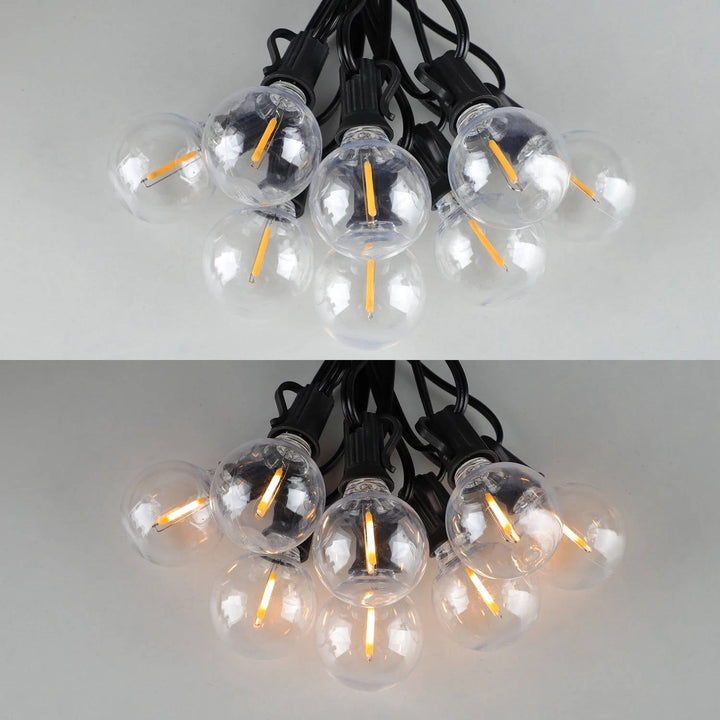 Outdoor LED String Lights │ Dimmable │ Patio, Yard & Tent │ Black