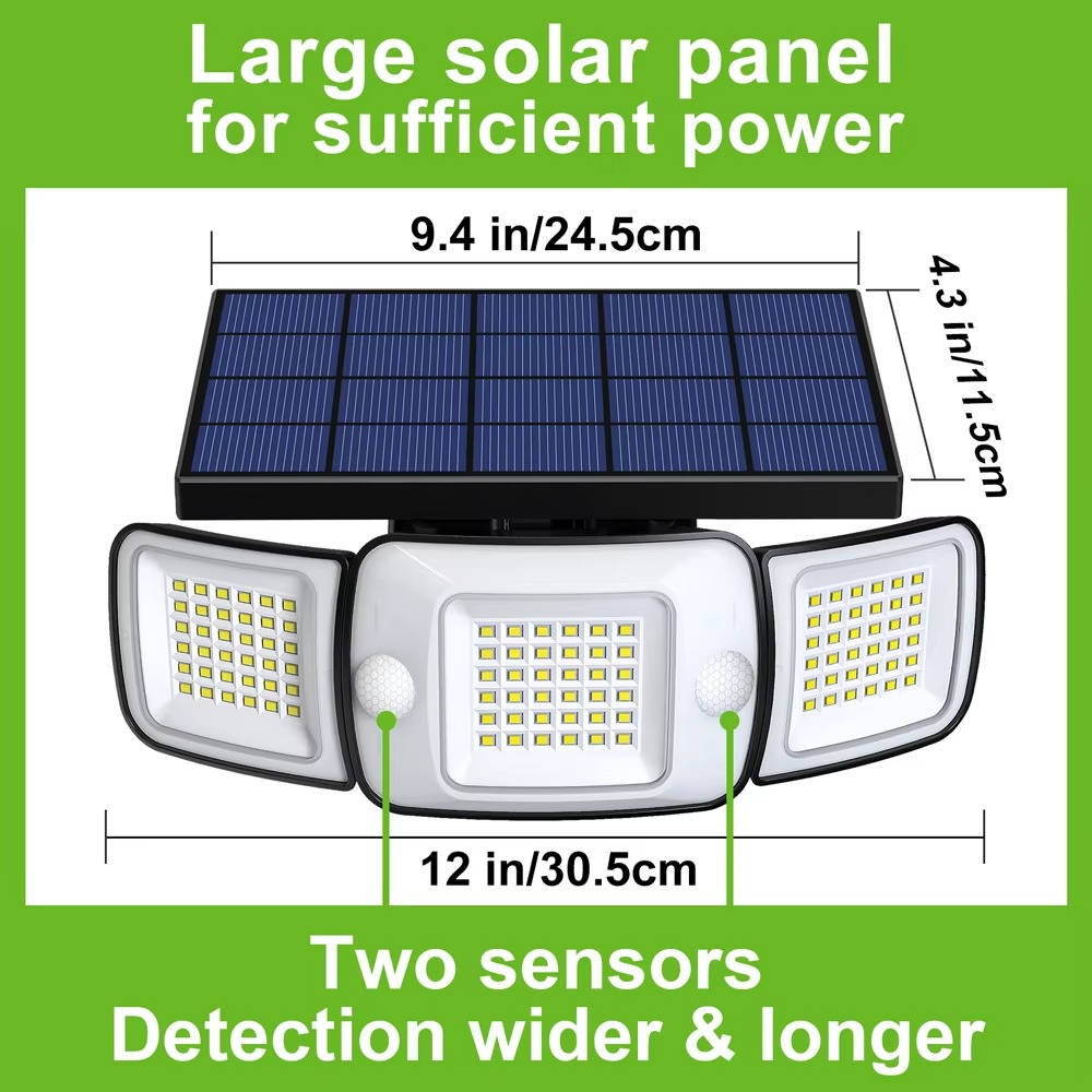 Ultra-Bright Motion Sensor Solar Security Wall Light for Outdoor Use