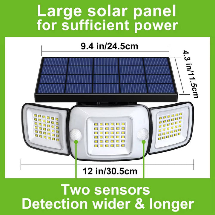 Ultra-Bright Motion Sensor Solar Security Wall Light for Outdoor Use