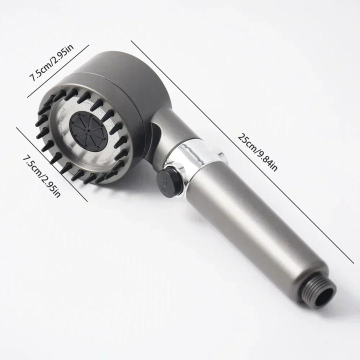 Filtered Shower Head │ 3-Mode High Pressure │ Relaxing Bath │ Black