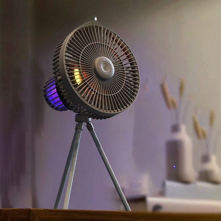 Portable Tripod Fan with Mood Light & Remote Control