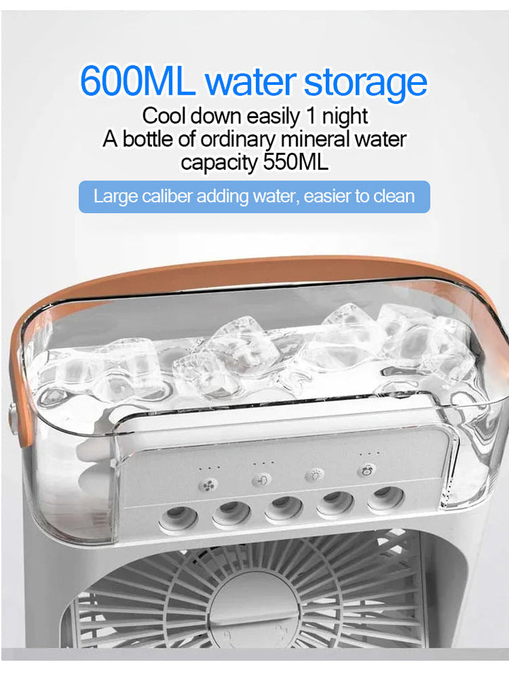Portable 3-Speed Desktop Air Cooler Mist Cooling Fan