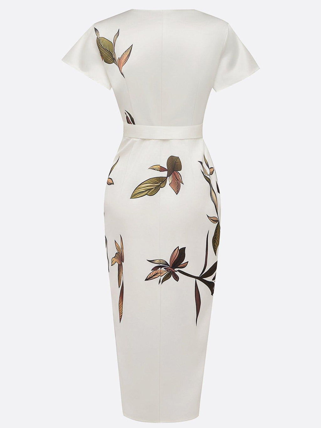 Women's V-Neck Floral Wrap Dress