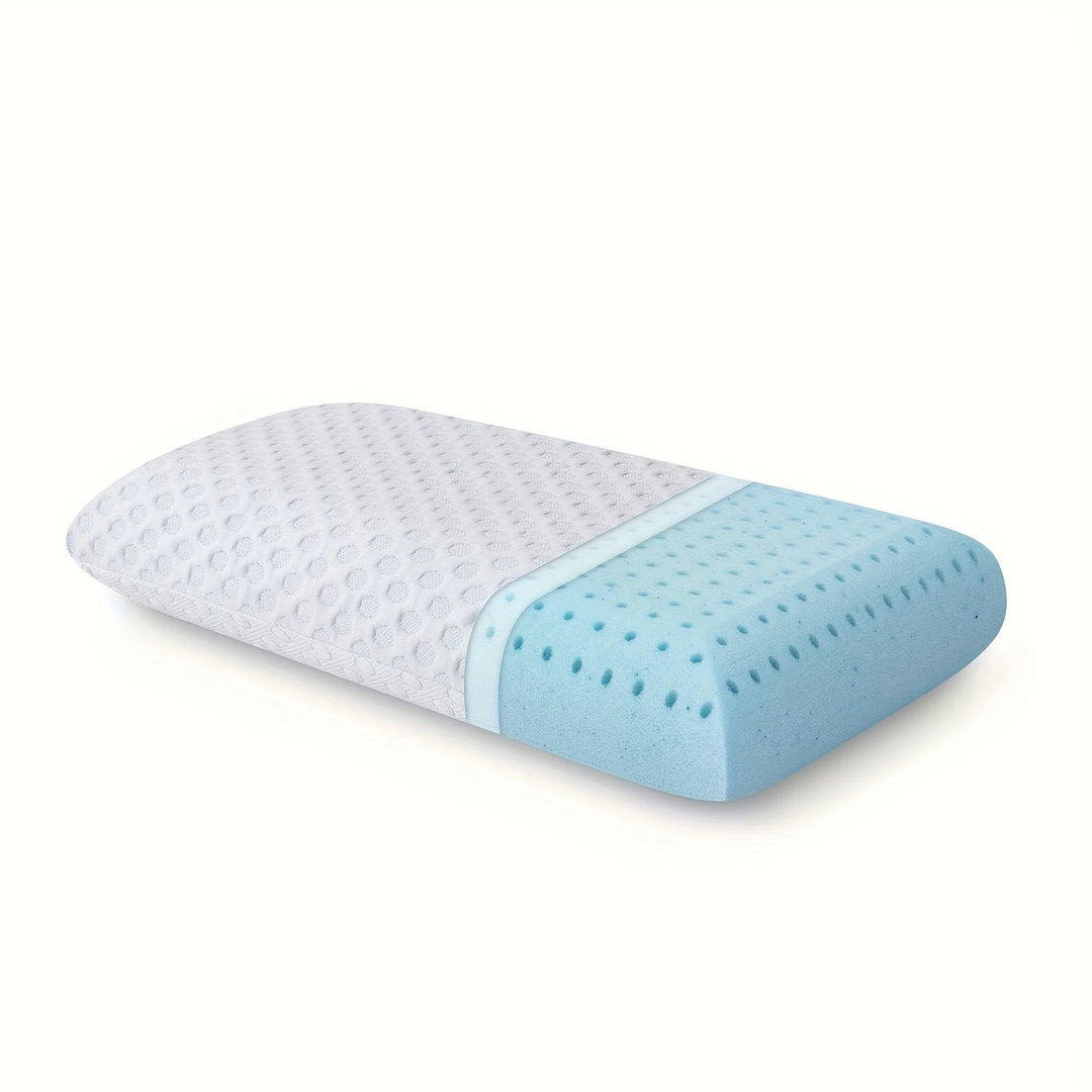 Cooling Gel Memory Pillow │ Dual-Sided Relief │ Bedroom & Bedding │ White