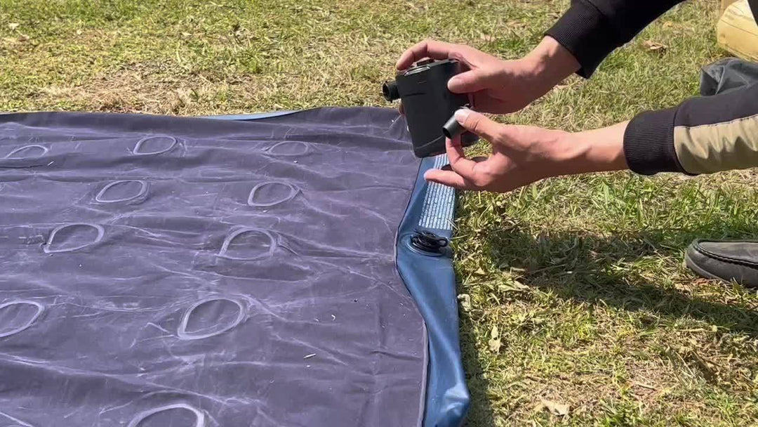 Portable Air Pump | Cordless USB Rechargeable | Camping & Pool | Black