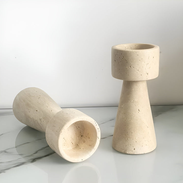 Concrete Candle Holder | Minimalist Modern Decor | Living Room | Beige