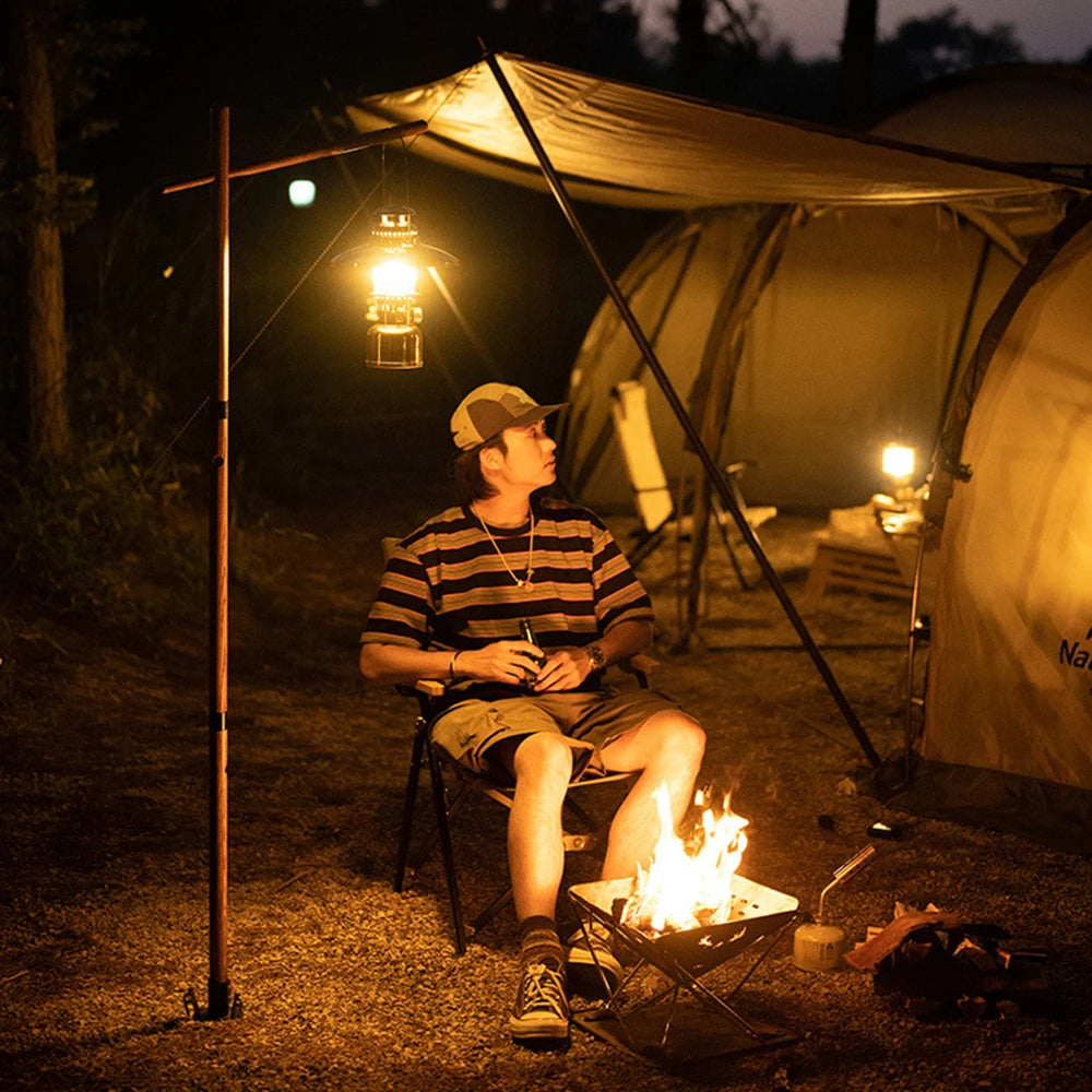 Outdoor Lantern Light │ Electronic Ignition │ Camping and Patio │ Gold