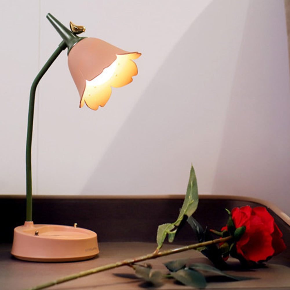 Floral Silhouette Desk Lamp