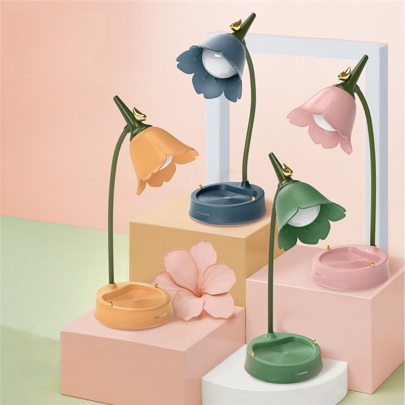 Floral Silhouette Desk Lamp