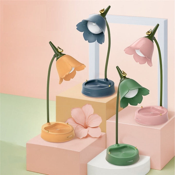 Floral Silhouette Desk Lamp