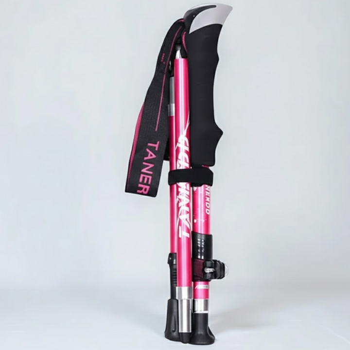 Folding Trekking Pole | Collapsible Joint Support | Outdoor Hiking