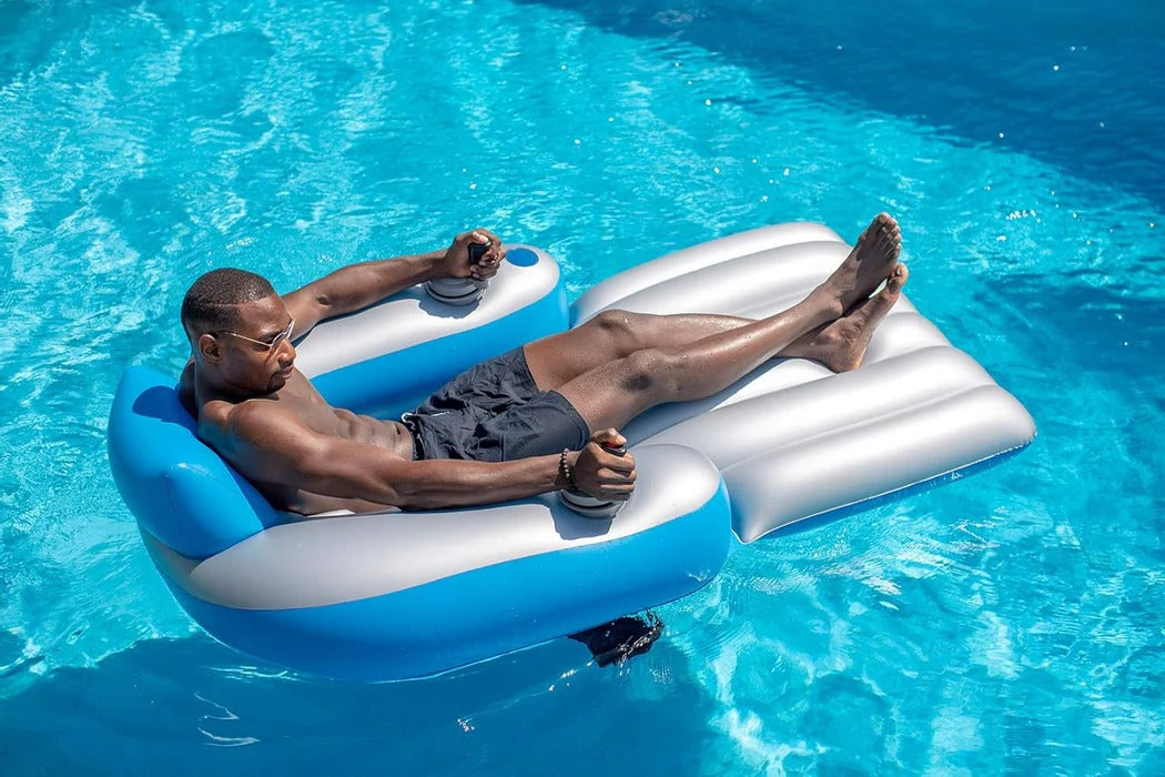 Motorized Inflatable Pool Lounger Premium Remote Control Water Float