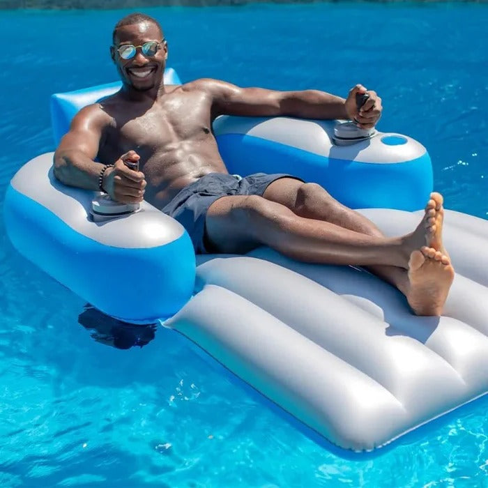 Motorized Inflatable Pool Lounger Premium Remote Control Water Float
