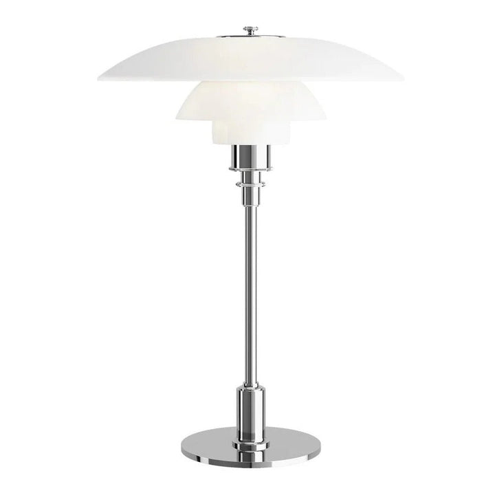 Curved Tiered Table Lamp | Dimmable Warm Light | Bedroom & Study
