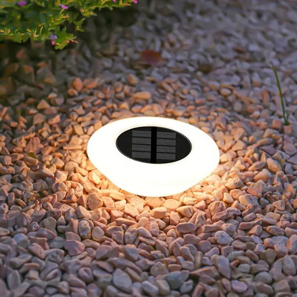 Solar LED Disk Lights │ IP65 Waterproof Rechargeable │ Yard & Path