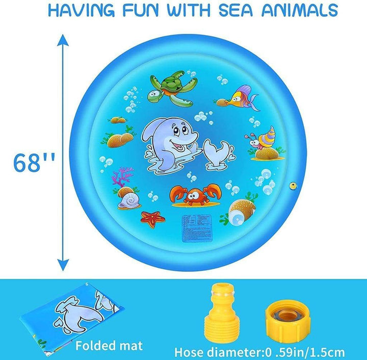 Splash Pad | Sprinkler & Pool Play | Yard, Lawn & Park | Blue