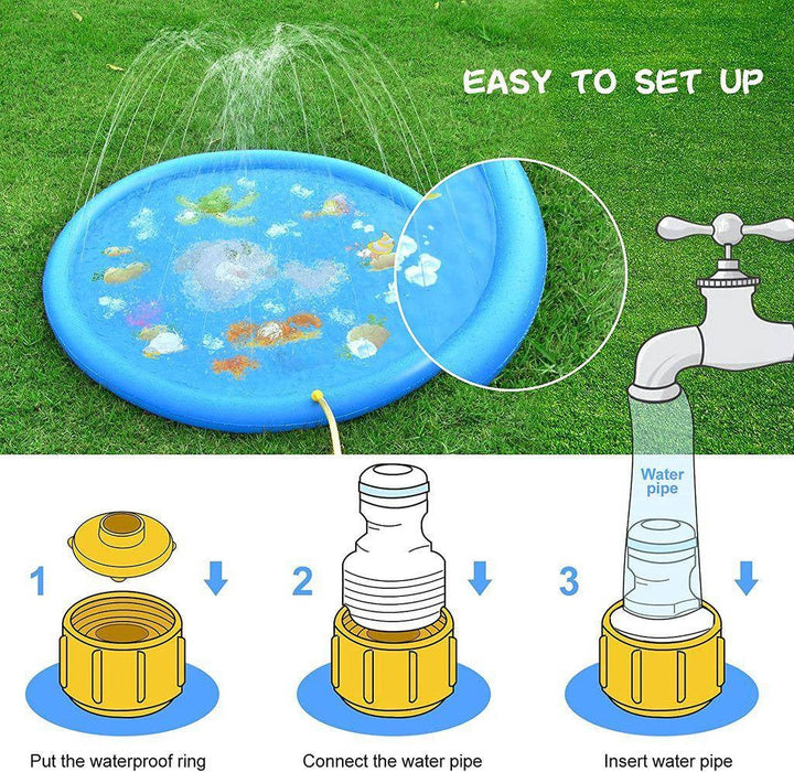 Splash Pad | Sprinkler & Pool Play | Yard, Lawn & Park | Blue