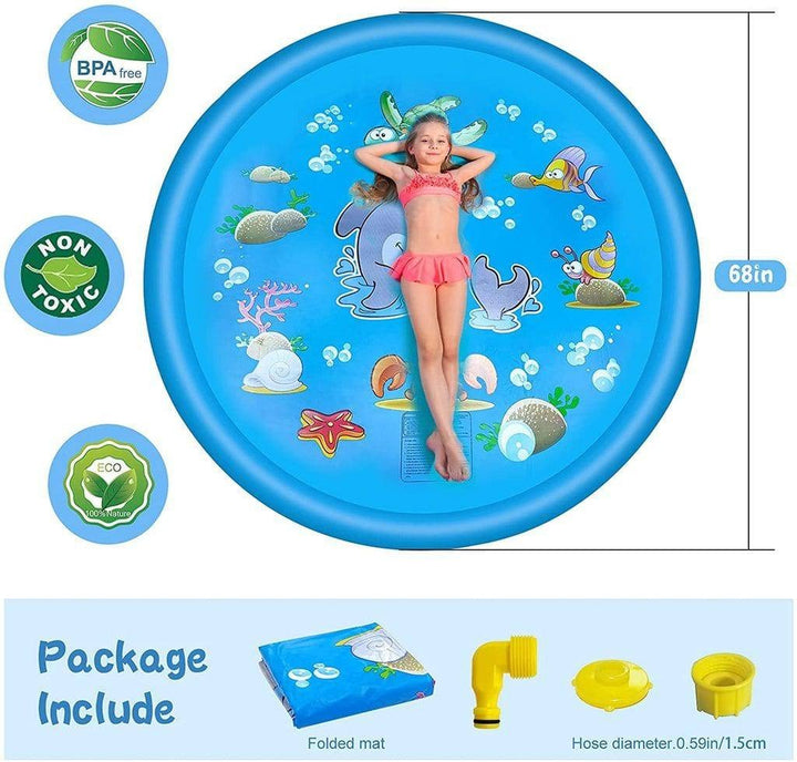 Splash Pad | Sprinkler & Pool Play | Yard, Lawn & Park | Blue
