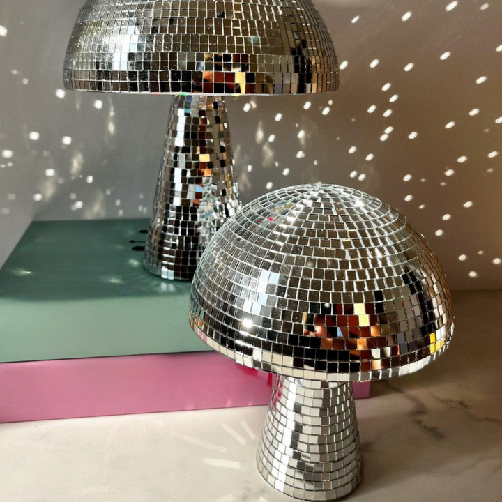 Mushroom Lamp | Reflective Retro Glow | Bedroom & Party