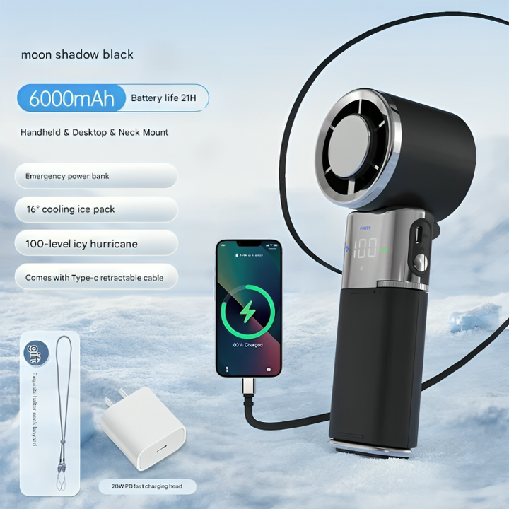 Handheld Cooling Fan | Semiconductor Cooling | Desk & Outdoor