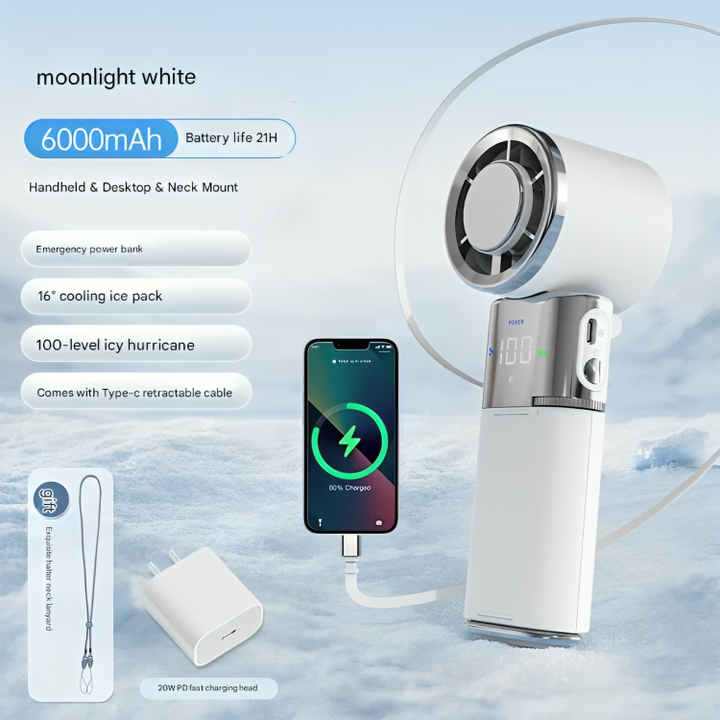 Handheld Cooling Fan | Semiconductor Cooling | Desk & Outdoor