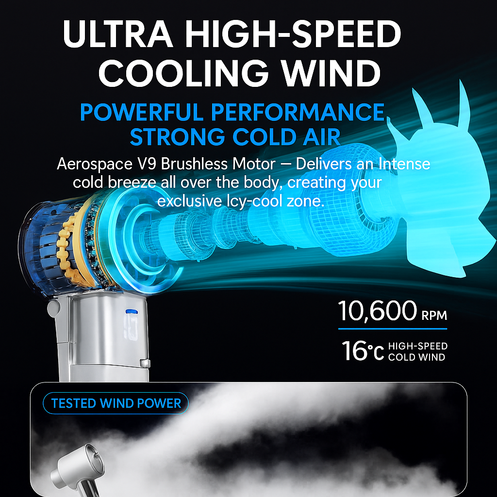 Handheld Cooling Fan | Semiconductor Cooling | Desk & Outdoor
