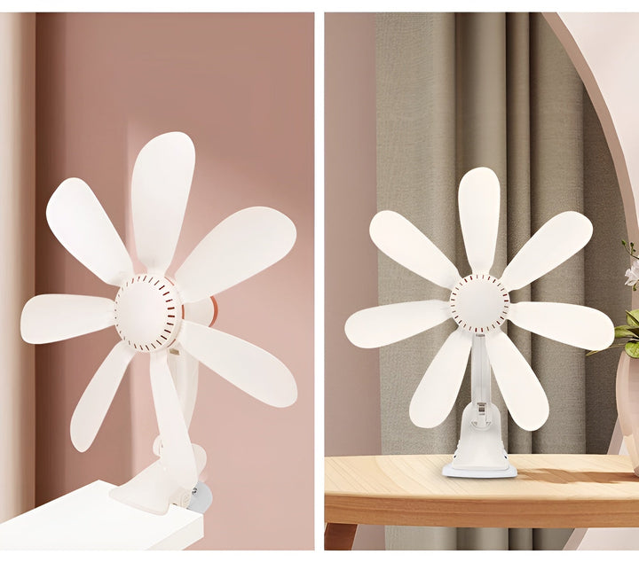 Portable Quiet Clip On Desk Fan Ultra Silent Bedside Table Fan
