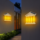 Solar Wall Lamp │ Motion Sensor, Dual Panel │ Patio & Porch │ White