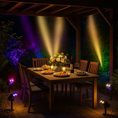 Dual-Beam Landscape Spotlight Outdoor Garden Accent Light