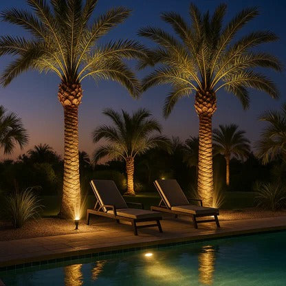 Dual-Beam Landscape Spotlight Outdoor Garden Accent Light