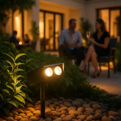 Dual-Beam Landscape Spotlight Outdoor Garden Accent Light