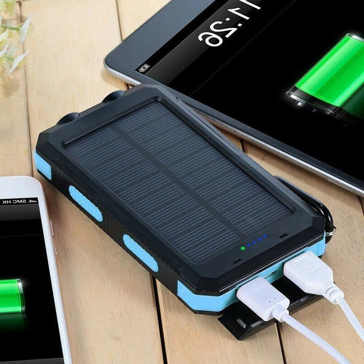 Ultra-Rugged 500000 mAh Solar Power Bank Waterproof Portable Charger