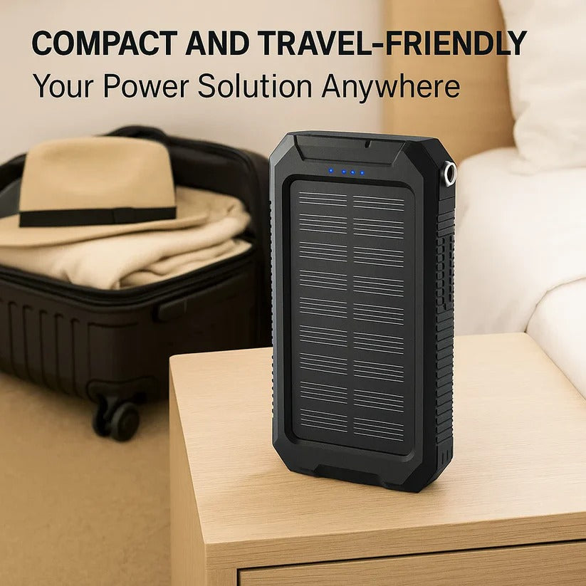 Ultra-Rugged 500000 mAh Solar Power Bank Waterproof Portable Charger