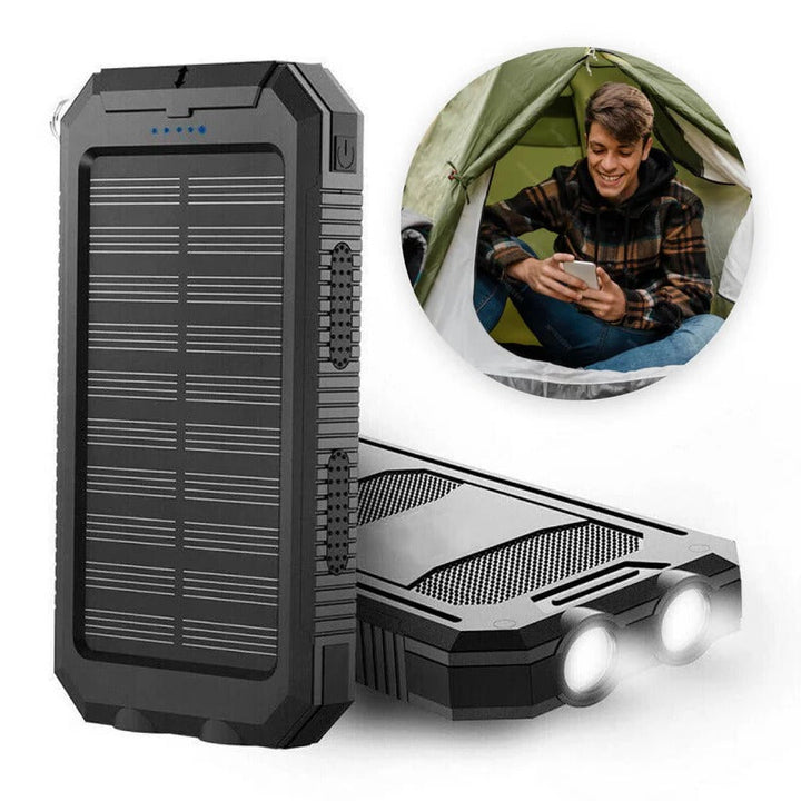 Ultra-Rugged 500000 mAh Solar Power Bank Waterproof Portable Charger