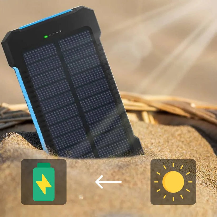 Ultra-Rugged 500000 mAh Solar Power Bank Waterproof Portable Charger