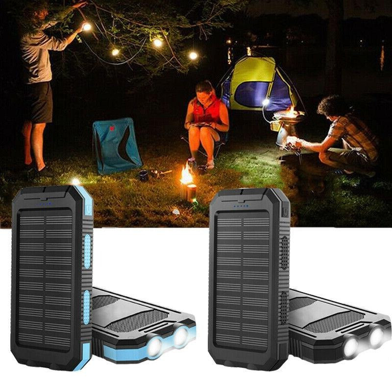 Ultra-Rugged 500000 mAh Solar Power Bank Waterproof Portable Charger