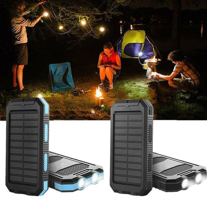 Ultra-Rugged 500000 mAh Solar Power Bank Waterproof Portable Charger