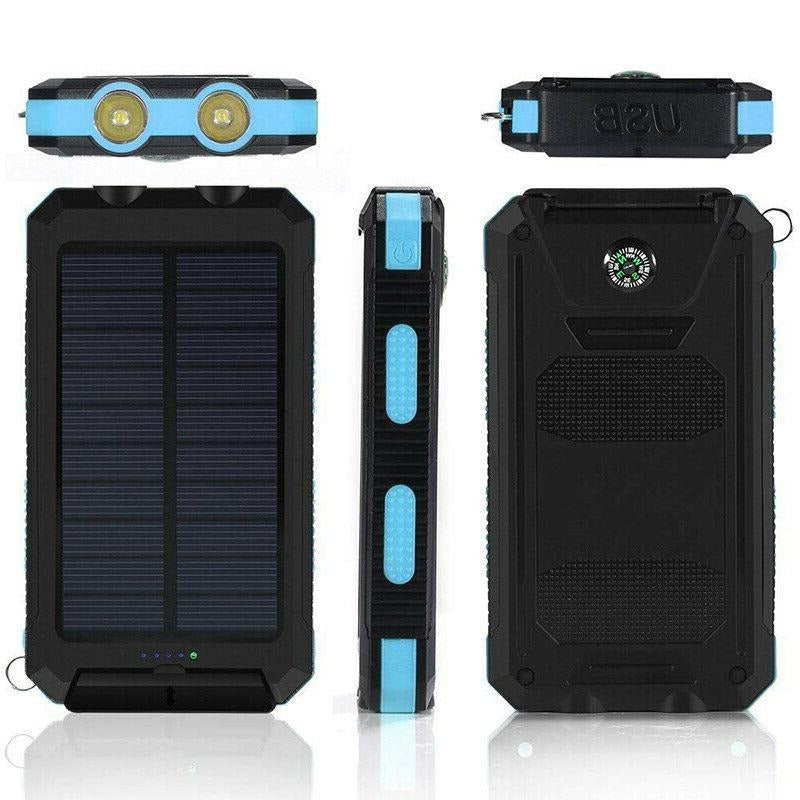 Ultra-Rugged 500000 mAh Solar Power Bank Waterproof Portable Charger