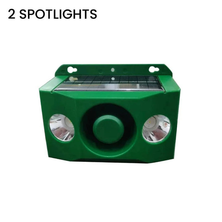 Solar Animal Repellent | Ultrasonic Pest Deterrent | Garden & Yard | Green