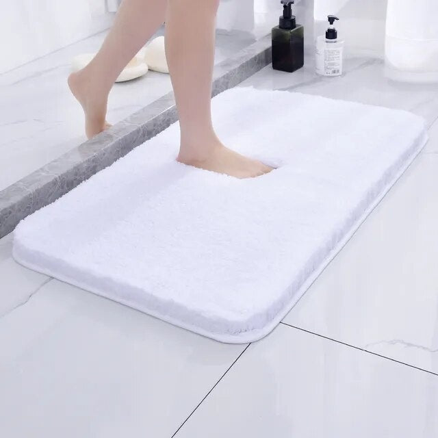 Luxury Shag Bath Mat - Ultra Soft Absorbent Non-Slip Bathroom Rug