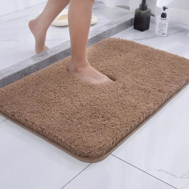 Luxury Shag Bath Mat - Ultra Soft Absorbent Non-Slip Bathroom Rug