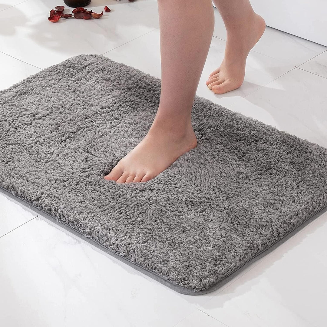 Luxury Shag Bath Mat - Ultra Soft Absorbent Non-Slip Bathroom Rug