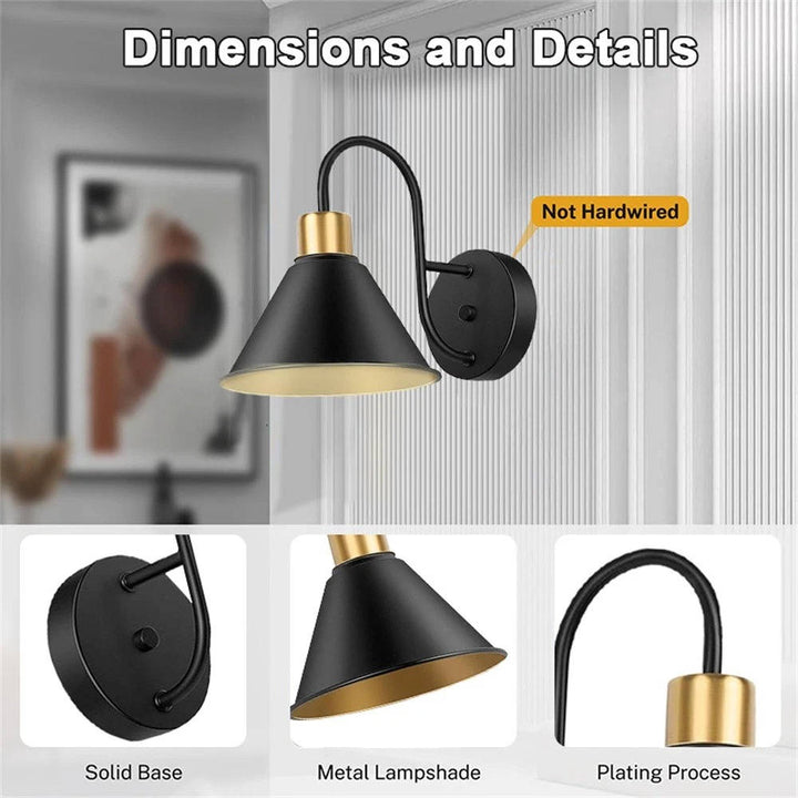 Battery Wall Sconces │ Remote RGB Color Changing │ Bedroom & Living 2Pc