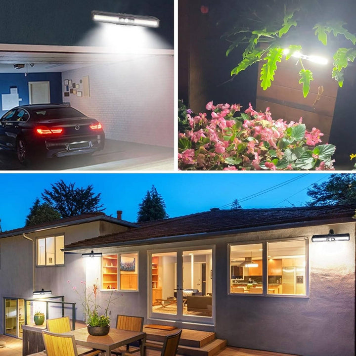 Solar Motion Sensor Security Light Ultra-Bright Outdoor Wall Flood